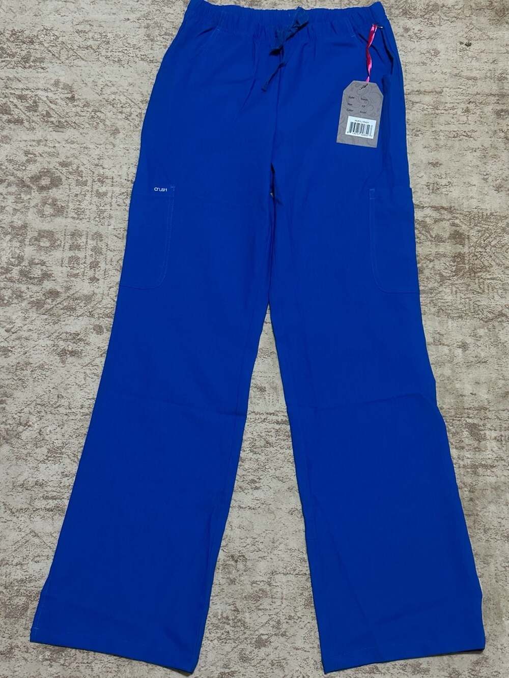 Crush Scrubs Trendy Scrub Pants Size XS Royal Blue